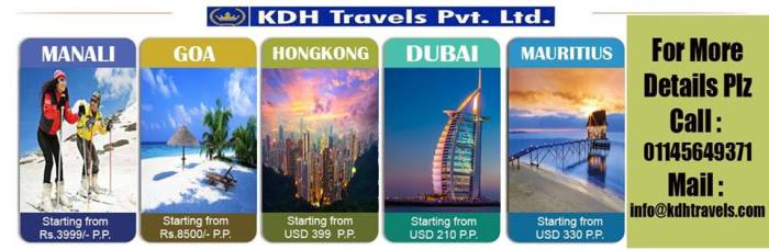 Honeymoon & Holidays packages from KDH Travels